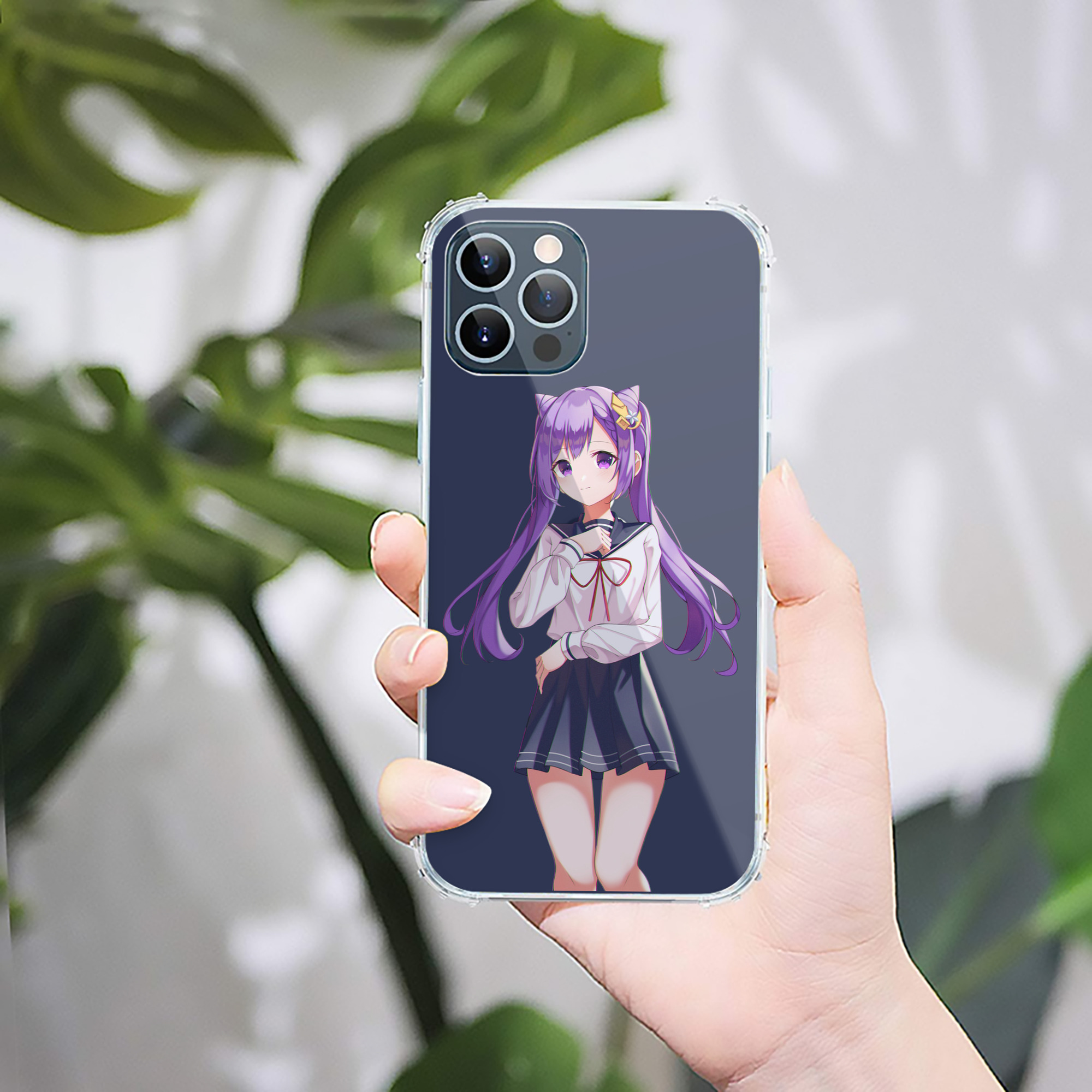 げんし神 刻晴 こくせい genshin Kokusei 【iPhone 12シリーズ対応】透明スマホケース（クリアソフトケース）
